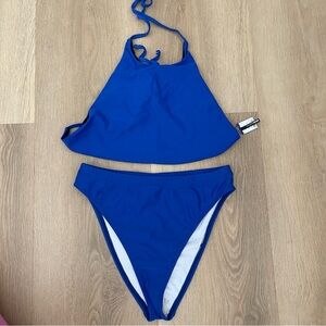 Fashion Nova Blue Bikini Set Size Small